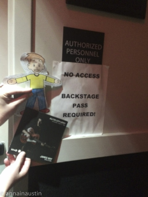 Flat Stanley at the James Bay Austin City Limits Taping