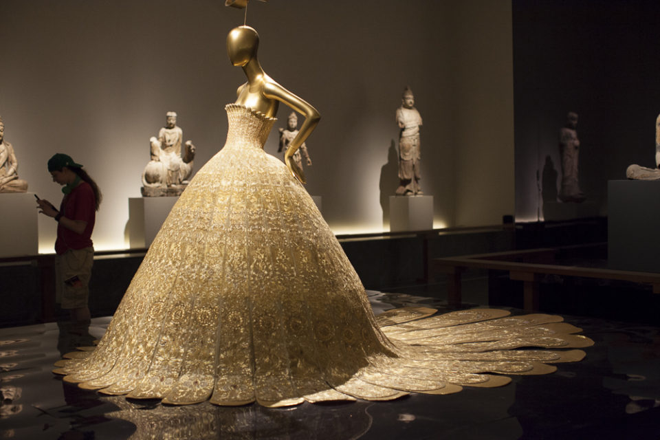 Lotus flower dress at the China exhibit