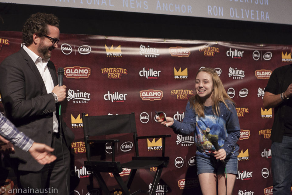 LAZER TEAM Q&A with fan Lily Wheaton, Fantastic Fest 2015--0020